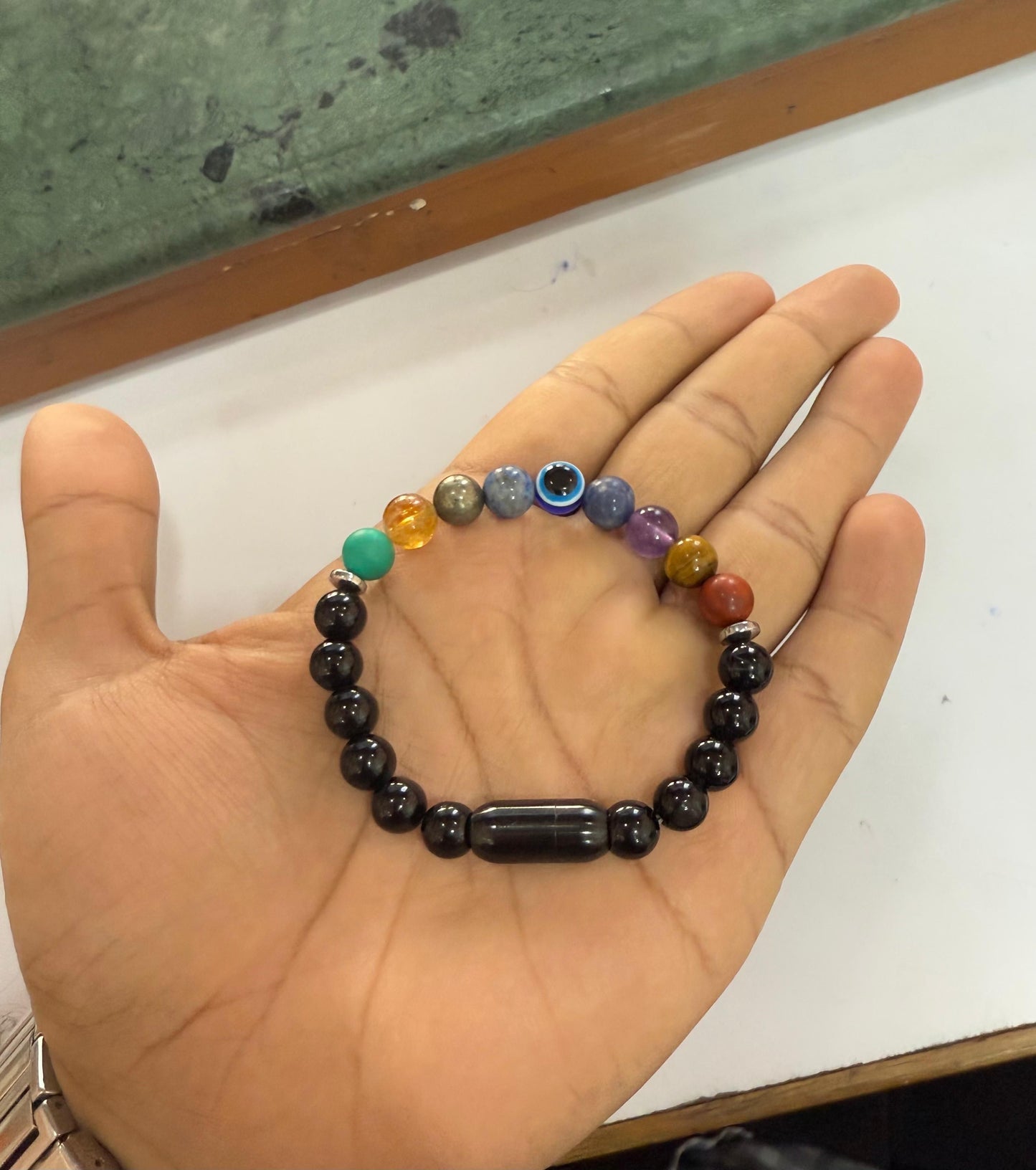 Super 9 Chakra Natural Stone Bracelet